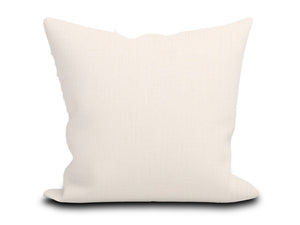 Custom Pillow Cover in Textured Woven Thibaut Bellano Stripe in Stone - One Side