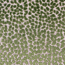 Load image into Gallery viewer, Lime Green Cheetah Animal Pattern Cut Velvet Upholstery Fabric