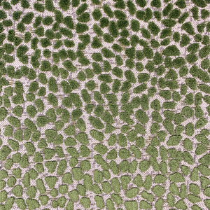 Lime Green Cheetah Animal Pattern Cut Velvet Upholstery Fabric