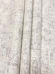 1.5 Yard Designer Cream Grey Abstract MCM Mid Century Modern Upholstery Fabric WHS 4654