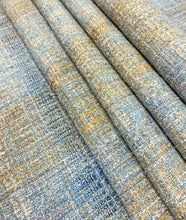 Load image into Gallery viewer, Brentano 4589 Astral Floating Lantern Blue Copper MCM Mid Century Modern Tweed Upholstery Drapery Fabric STA 5081