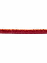 Load image into Gallery viewer, 0.5" Wide Red Orange Animal Pattern Faux Fur Upholstery Lip Cord