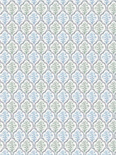 Load image into Gallery viewer, Cotton Ivory Green Navy Blue Floral Upholstery Drapery Fabric