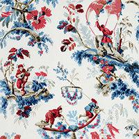 Load image into Gallery viewer, Set of Two Made to Order Schumacher Plaisirs De La Chine Side Drapery Panels