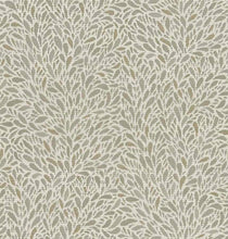 Load image into Gallery viewer, Light Grey Taupe Cream Small Scale Botanical Upholstery Fabric