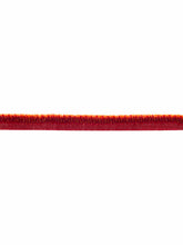 Load image into Gallery viewer, 0.5" Wide Red Orange Animal Pattern Faux Fur Upholstery Lip Cord