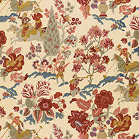 Load image into Gallery viewer, Set of Two Made to Order Schumacher Persian Lancers Side Drapery Panels