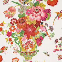 Load image into Gallery viewer, Set of Two Made to Order Schumacher Lansdale Bouquet Side Drapery Panels