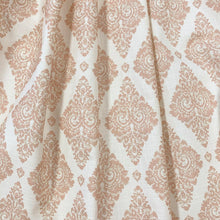 Load image into Gallery viewer, Cotton Ivory Blush Beige Diamond Upholstery Drapery Fabric