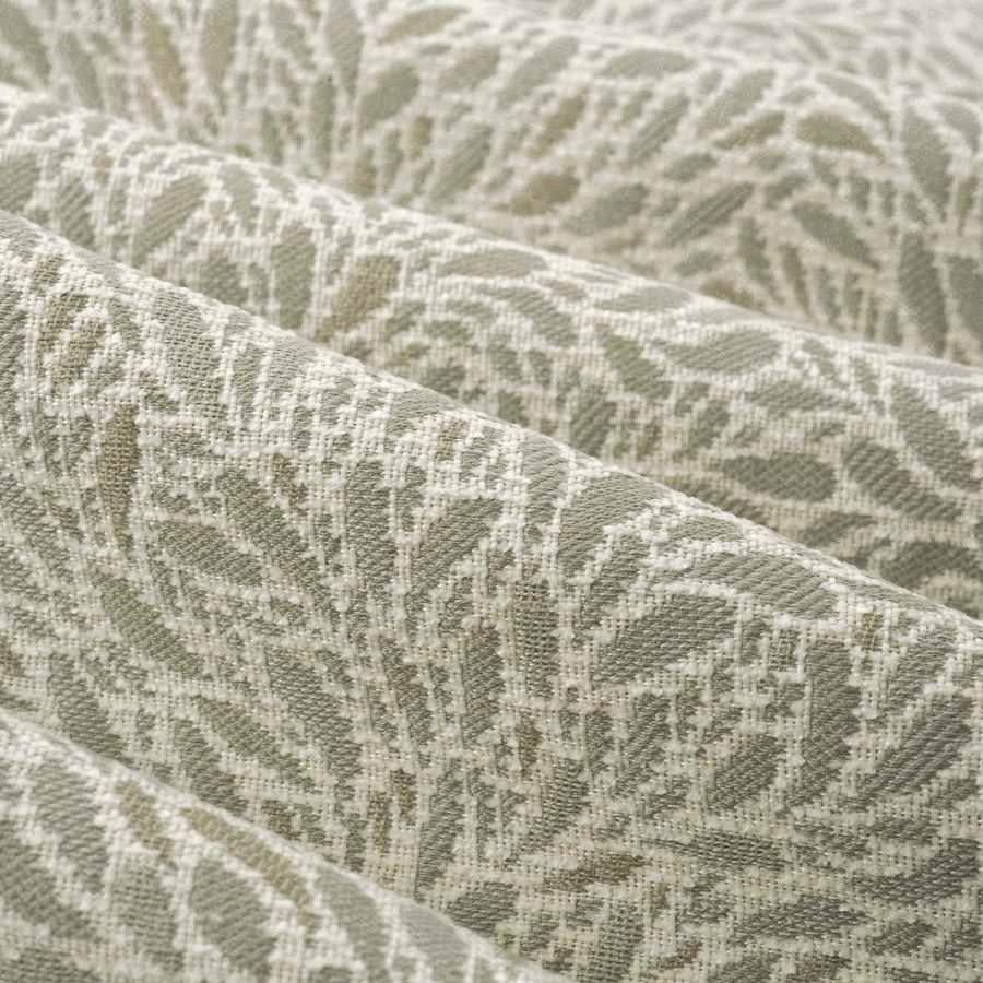 Light Grey Taupe Cream Small Scale Botanical Upholstery Fabric