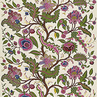 Load image into Gallery viewer, Set of Two Made to Order Schumacher Sinhala Linen Print Side Drapery Panels