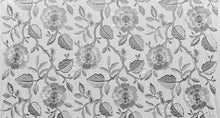 Load image into Gallery viewer, Navy Blue Green Red Yellow Embroidered Floral Drapery Fabric
