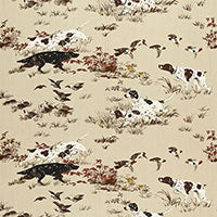 Load image into Gallery viewer, Set of Two Made to Order Schumacher Pointers Side Drapery Panels