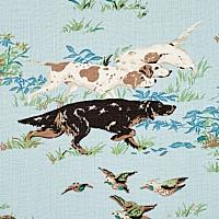 Schumacher Pointers Fabric 175161 / Sky