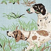 Schumacher Pointers Fabric 175161 / Sky