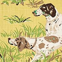 Schumacher Pointers Fabric 175162 / Yellow