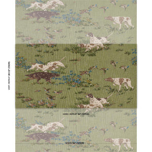 Schumacher Pointers Fabric 175164 / Meadow