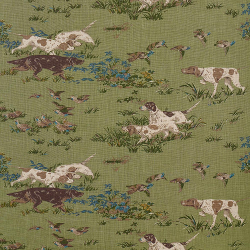 Schumacher Pointers Fabric 175164 / Meadow