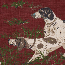 Load image into Gallery viewer, Schumacher Pointers Fabric 175165 / Burgundy