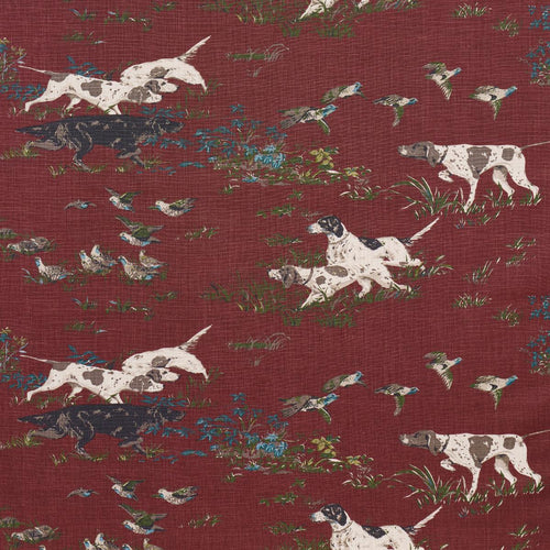 Schumacher Pointers Fabric 175165 / Burgundy