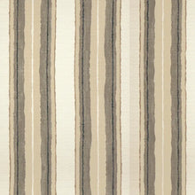 Load image into Gallery viewer, Five Custom Made Pillow Covers in Lee Jofa Shoreline Stripe / Linen &amp; Pyrite and Thibaut Daintree / Grey