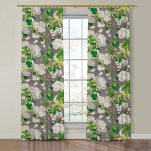 Load image into Gallery viewer, Set of Two Made to Order Schumacher Bermuda Blossoms Drapery Panels