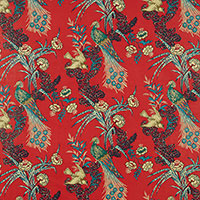 Load image into Gallery viewer, Set of Two Made to Order Schumacher Peacock Side Drapery Panels