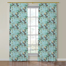 Load image into Gallery viewer, Set of Two Made to Order Schumacher Peacock Side Drapery Panels