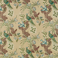 Load image into Gallery viewer, Set of Two Made to Order Schumacher Peacock Side Drapery Panels