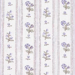 SCHUMACHER CABANON STRIPE FABRIC 175964 / VIOLET