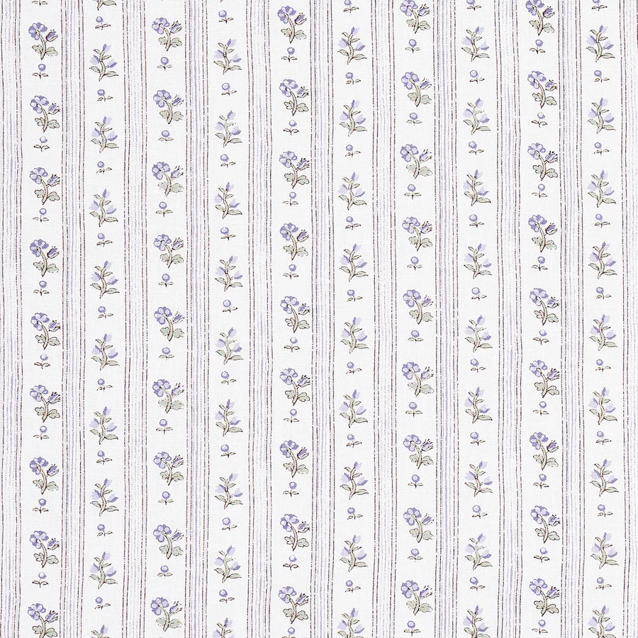 SCHUMACHER CABANON STRIPE FABRIC 175964 / VIOLET
