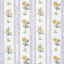 Load image into Gallery viewer, SCHUMACHER CABANON STRIPE FABRIC 175966 / JAUNE