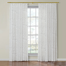 Load image into Gallery viewer, Set of Two Made to Order Schumacher Deconstructed Stripe Side Drapery Panels