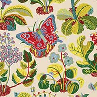 Load image into Gallery viewer, Set of Two Made to Order Schumacher Exotic Butterfly Side Drapery Panels