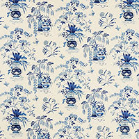 Load image into Gallery viewer, Set of Two Made to Order Schumacher Ming Vase Side Drapery Panels