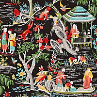 Load image into Gallery viewer, Set of Two Made to Order Schumacher Yangtze River Side Drapery Panels