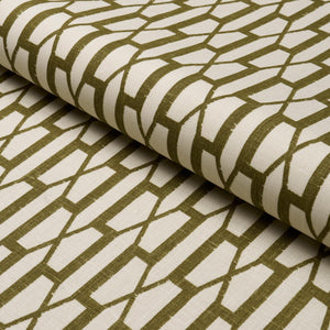 Schumacher Belvedere Fabric 177191 / Olive