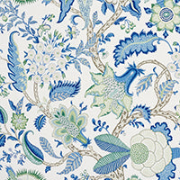 Load image into Gallery viewer, Set of Two Made to Order Schumacher Arborvitae Side Drapery Panels