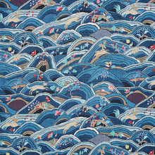 Load image into Gallery viewer, Set of Two Made to Order Schumacher Rolling Hills Side Drapery Panels