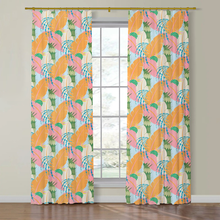 Load image into Gallery viewer, Set of Two Made to Order Schumacher Ananas Side Drapery Panels