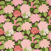 Load image into Gallery viewer, Set of Two Made to Order Schumacher Hydrangea Side Drapery Panels