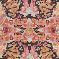 Load image into Gallery viewer, Set of Two Made to Order Schumacher Magic Mountain Dragon Side Drapery Panels