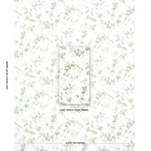 SCHUMACHER GARDEN GATE CHINTZ FABRIC 178682 / GREY