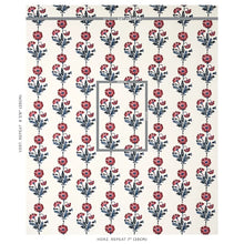 Load image into Gallery viewer, Dianthus Hand Block Print - Indigo &amp; Iron