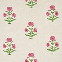 Load image into Gallery viewer, Set of Two Made to Order Schumacher Poppy Hand Block Print Side Drapery Panels