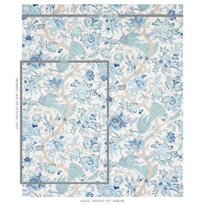 Schumacher Aveline Linen Fabric 180052 / Seaglass