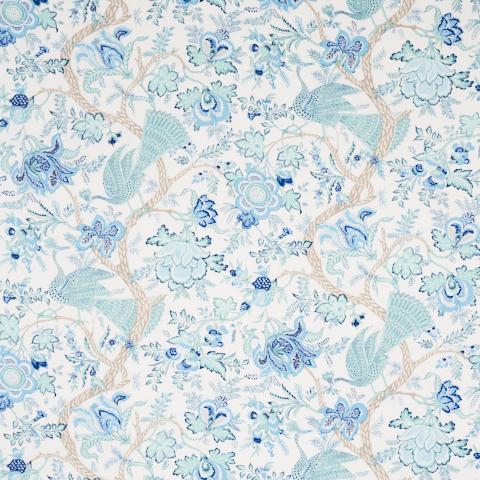 Schumacher Aveline Linen Fabric 180052 / Seaglass