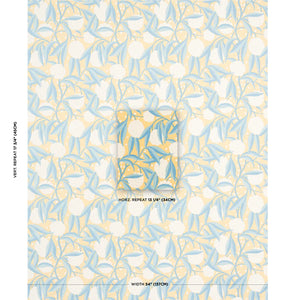 Schumacher Rubus Cotton Linen Fabric 180072 / Yellow