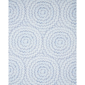 Schumacher Feather Bloom Fabric 180360 / Two Blues