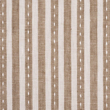 Load image into Gallery viewer, Schumacher Mathis Ticking Stripe Fabric 180594 / Flax